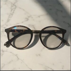 Suofeia Tortoise Shell Round Sunglasses